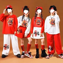 儿童中国风演出服秋季小学生运动会开幕式服装啦啦队国潮班服套装
