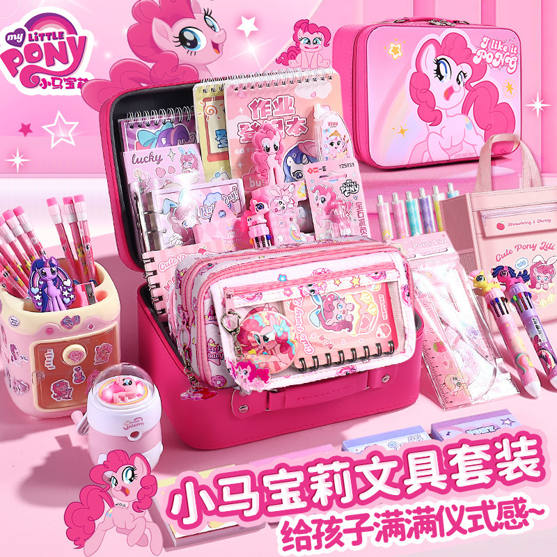 Preferir el libro de cuentas de mano púrpura pony Pauli regalos de temporada de graduación para las niñas artículos de estudio conjunto de papelería