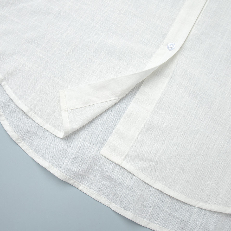Bộ sơ mi dài tay cổ bẻ phối quần ống rộng dáng suông chất cotton — Màu cà phê, Màu cà phê nhạt, Màu kaki, Màu mơ chi tiết 46
