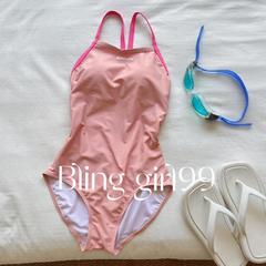 【蜜桃乌龙】显瘦遮臀连体泳衣女韩系ins风速干训练度假风泳装