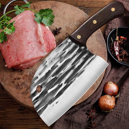 Thickened Hand-forged Slicing Knife, Multifunctional Fish Head Knife, Sharp Kitchen Meat Cutting Knife, Internet Famous Household Vegetable Knife