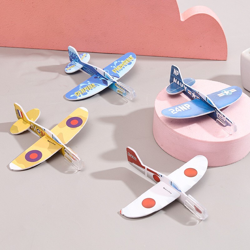 ミニバブル飛行機DIYカラー子供玩具航空模型幼稚園小プレゼント屋外玩具卸売り|undefined