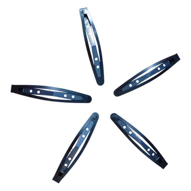 BB horquilla antideslizante carcasa de silicona horquilla clip lateral negro roto horquilla pelo fijo todo-fósforo femenino