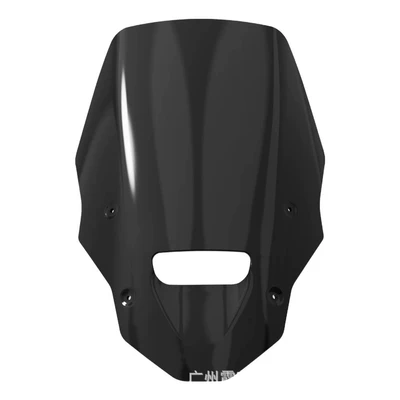 Suitable for Honda XL750 Transalp modified to increase the size and height of the front windshield and side wind deflectors for 2025-2026 models (Motorcycle front windshield) - black