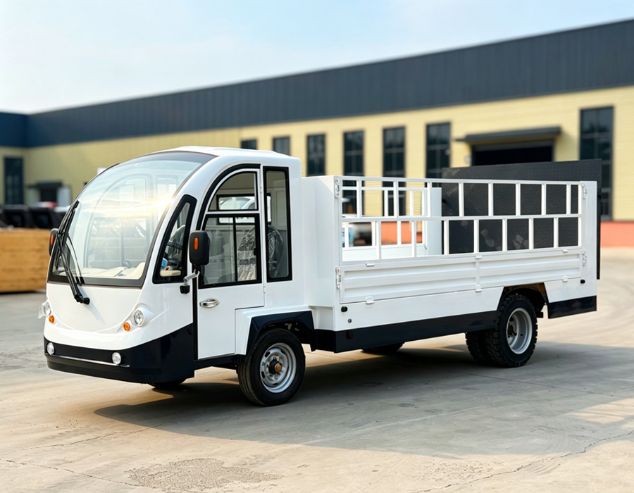 Electric Truck for Factory Grounds, Heavy-Duty Cargo Transport, Logistics, Security, Sanitation, Mini Electric Truck, Freight Vehicle