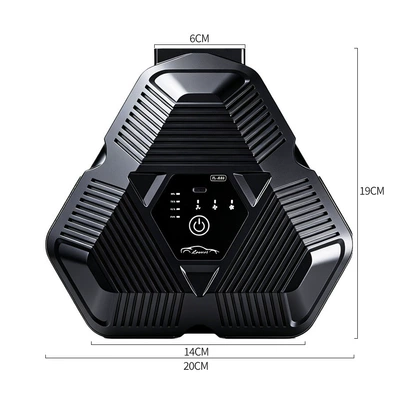 Car Interior Cooling Fan, Rechargeable Digər kiçik elektrik cihazlar - abs-black-usb-charging-upgraded-battery-model-flying-saucer-model