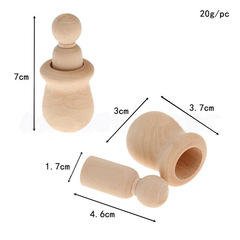 Wholesale Wood Color DIY Graffiti Home Decor Accent Creative Hand-painted Puppet Suit Human Doll Photography Prop