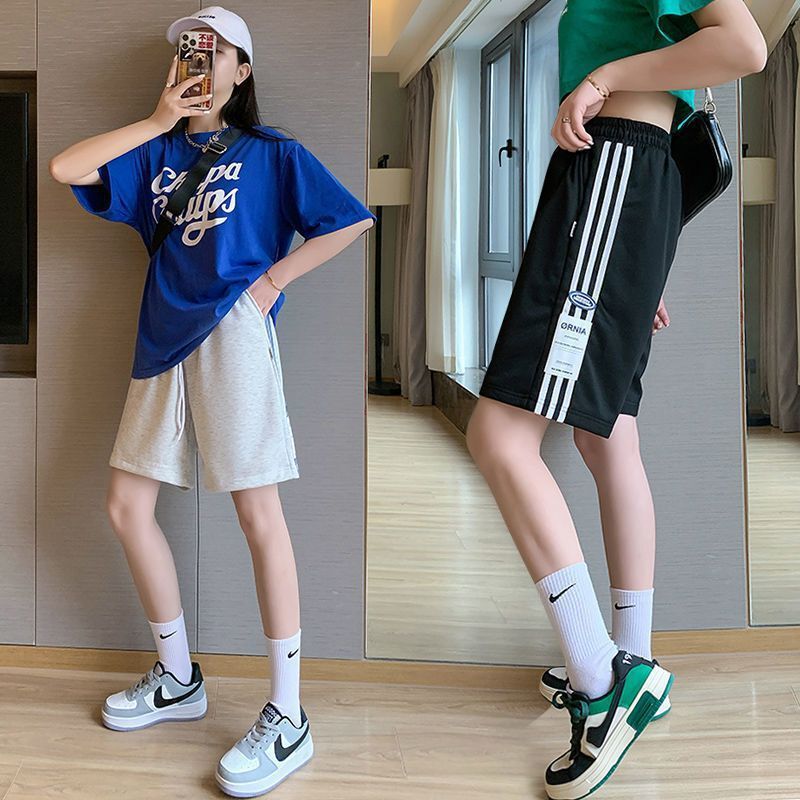 Summer Shorts Trendy Women's Knee Shorts Mid-length Women's Loose Large Pants Women's Half-leg Pants