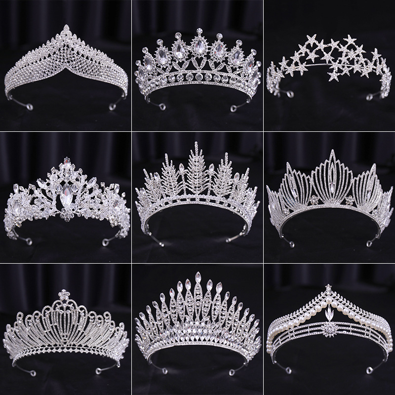 Elegant Bridal Shiny Women's Crown Alloy Plating Crown display picture 1