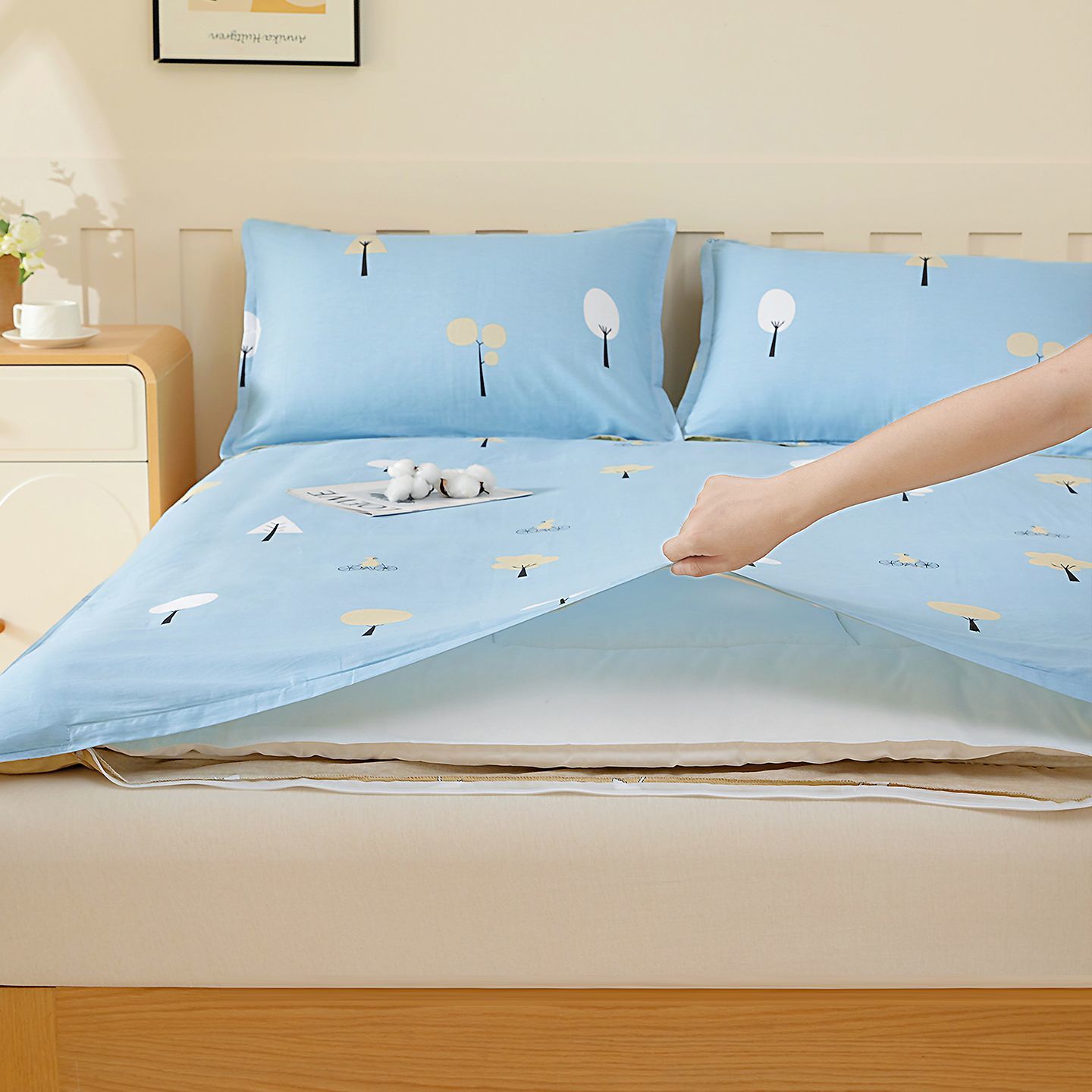 Colchón de cama de algodón desmontable colchón de cama de algodón con colchón dormitorio de colchón de algodón único colchón de cama de invierno image 3