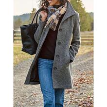 Z 57392 Thick Woolen Coat Women Long Coat �Ӻ�ë�ش���