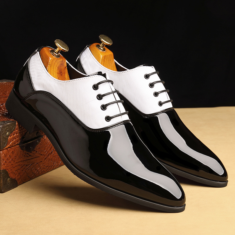 Business dress pointed shoes Casual shoes for men_vogvips.com