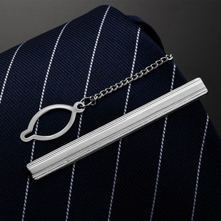Silver and Gold Tie Clip with Hollow Design for Men's Business Formal Wear Tie Accessory Gift for Men and Women Trendy Pin