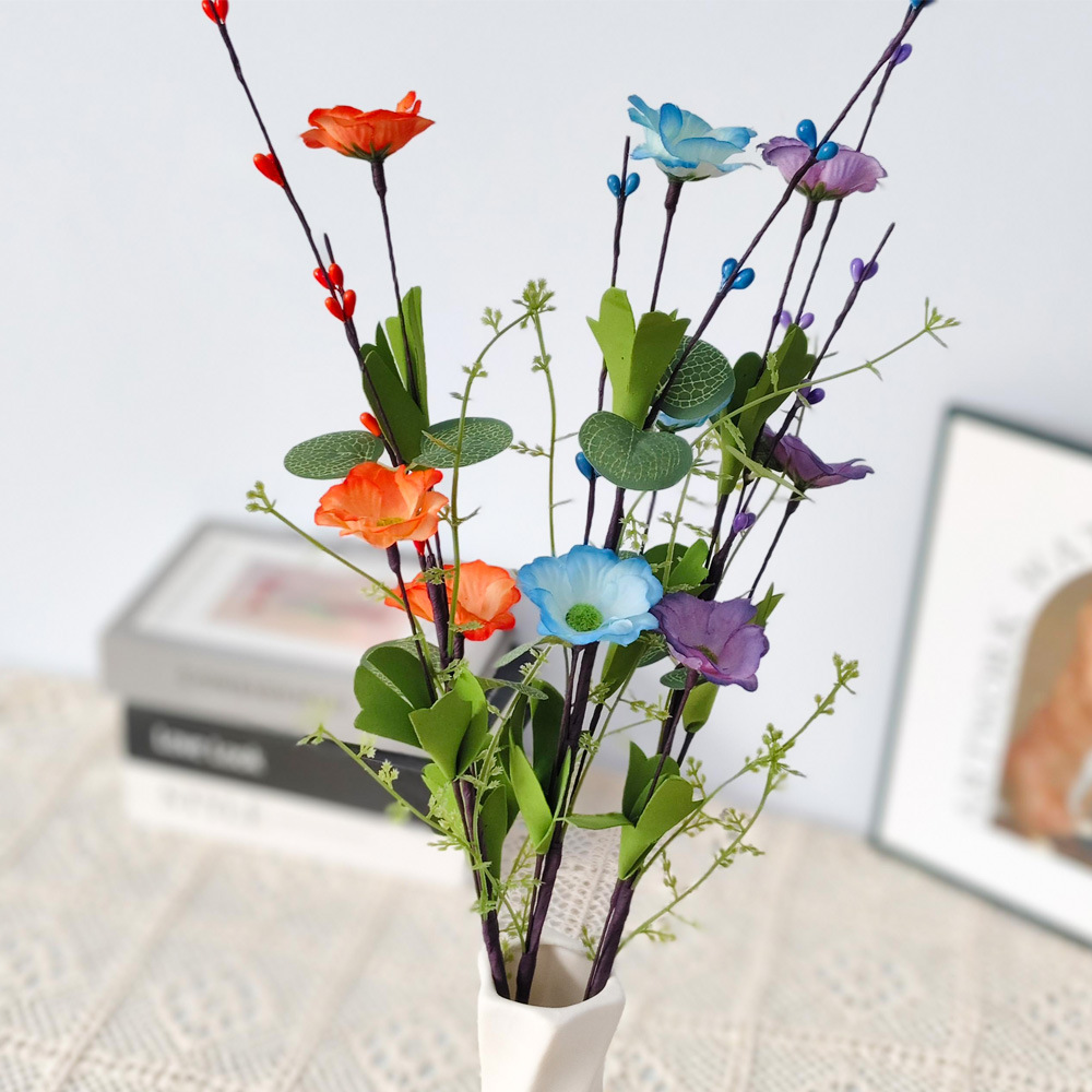 Yumei Berry Cuttings Buquet de flores falsas Restaurante Centro Comercial Showcase Home Desktop Cuttings Decoration Simulation