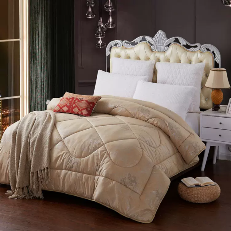 驼毛被春秋被冬被礼品被珠宝礼盒装定制被芯驼绒被子床上家纺保暖