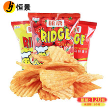 丽丽薯片 30g大包烤肉番茄香辣味大波浪马铃薯薯片膨化休闲零食