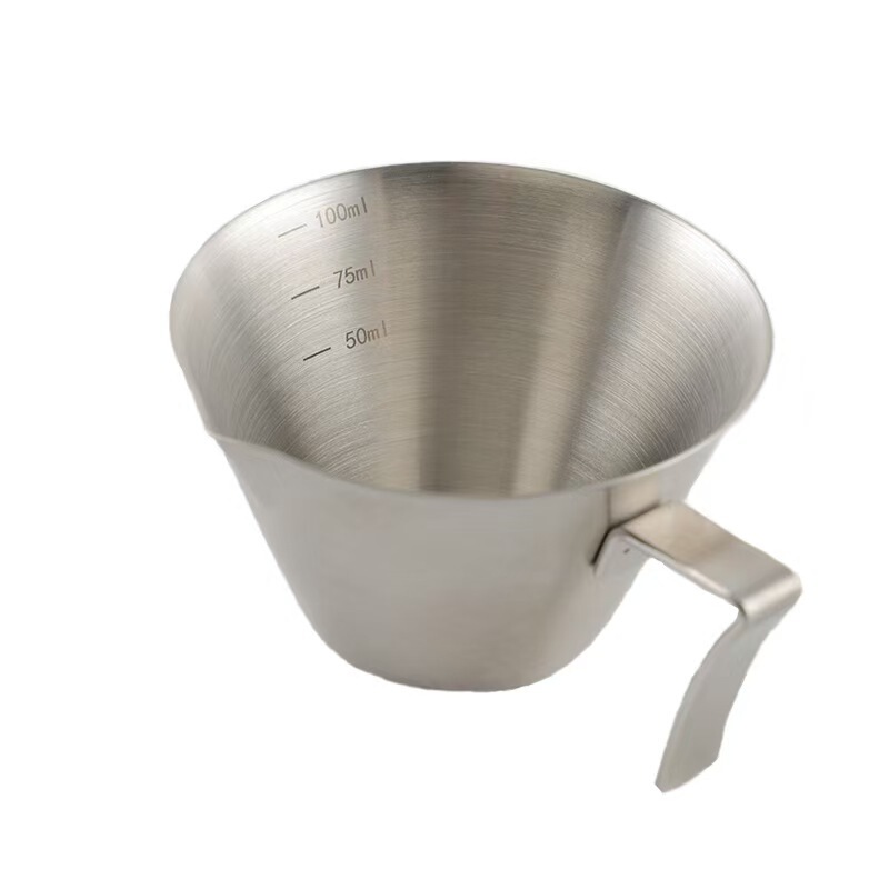 in stock thickened 304 stainless steel coffee extraction cup with scale small milk Ang making cup espresso coffee taking cup in stock thickened 304 stainless steel coffee extraction cup with scale small milk Ang making cup espresso coffee taking cup