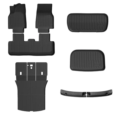 【Factory Direct】Suitable for 25 models of the new Tesla Model Y, custom-made TPE car floor mats (Modelə uyğun ayaqaltı) - renewed-y-footpad-eight-piece-set