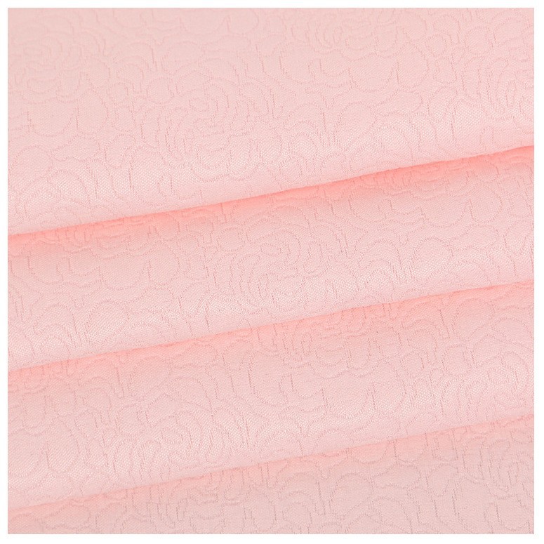 厂家直销全涤玫瑰植物提花布料 睡衣连衣裙衬衫时装面料现货批发