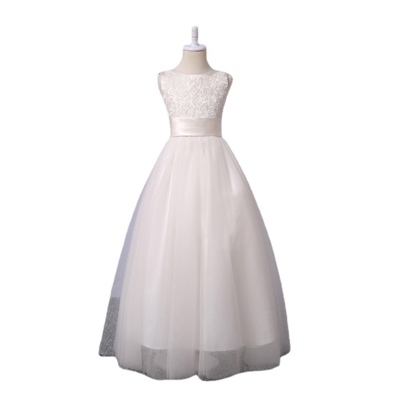 Comercio exterior europeo y americano Amazon AliExpress deseo boda flor niños vestido fiesta de cumpleaños princesa vestido soporte personalización