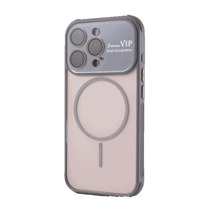 适用iPhone17promax半透磨砂磁吸手机壳苹果16大视窗全包防摔PC套|undefined