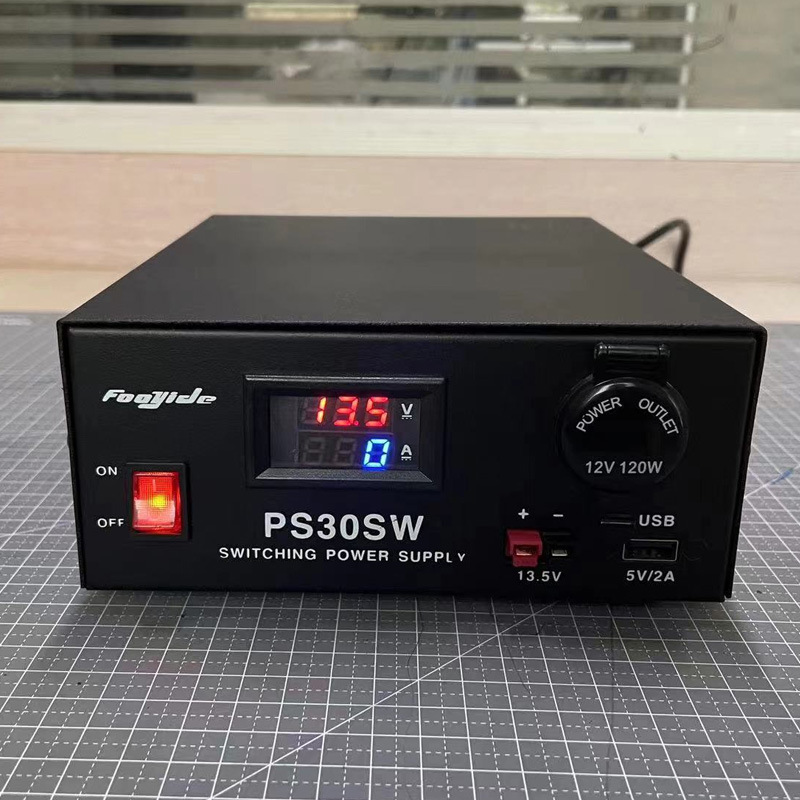 PS30SW车载台短波电台直流通讯开关13.8V和5V USB输出点烟器电源