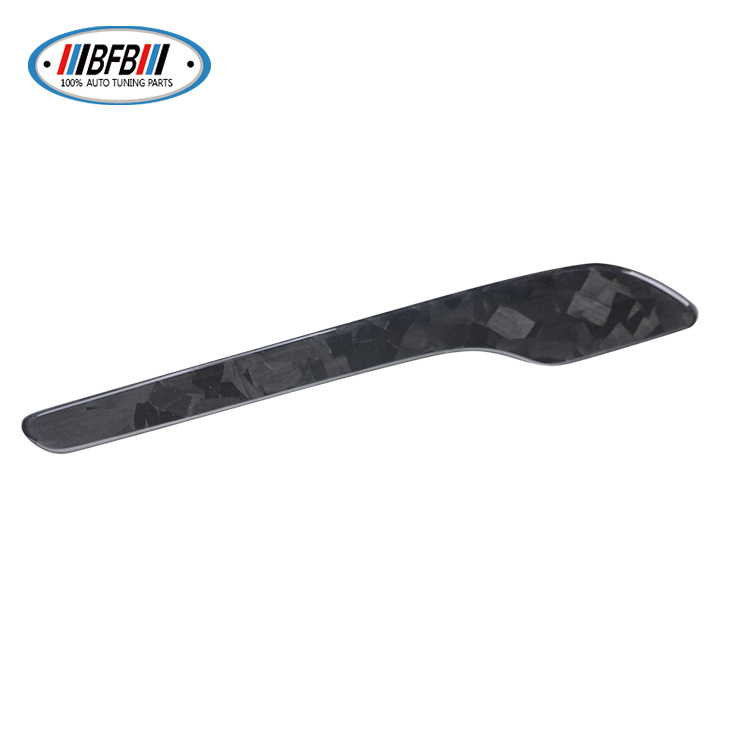 100% Real Carbon Fiber Door Handle - For Tesla Model Y - Forged Carbon Fiber Exterior Door Handle Trim for Model 3
