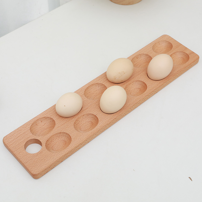 Kitchen Egg Storage Wooden Tray, Wooden Egg Holder, Solid Wood Tray, Display Wooden Tray, Egg Storage Board