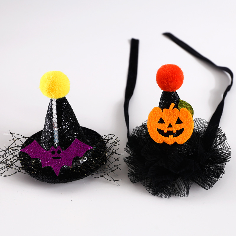 Mascota Halloween calabaza sombrero gato perro conejo fiesta fantasma Accesorios Sombrero tridimensional Comercio exterior Festival al por mayor
