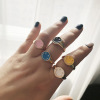 Fashionable cute one size retro ring, European style, simple and elegant design