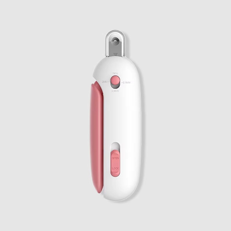 Nuevas tijeras de dedos de empuje de gravedad para perros y gatos, tijeras de uñas de perros a prueba de vuelo para perros ajustables