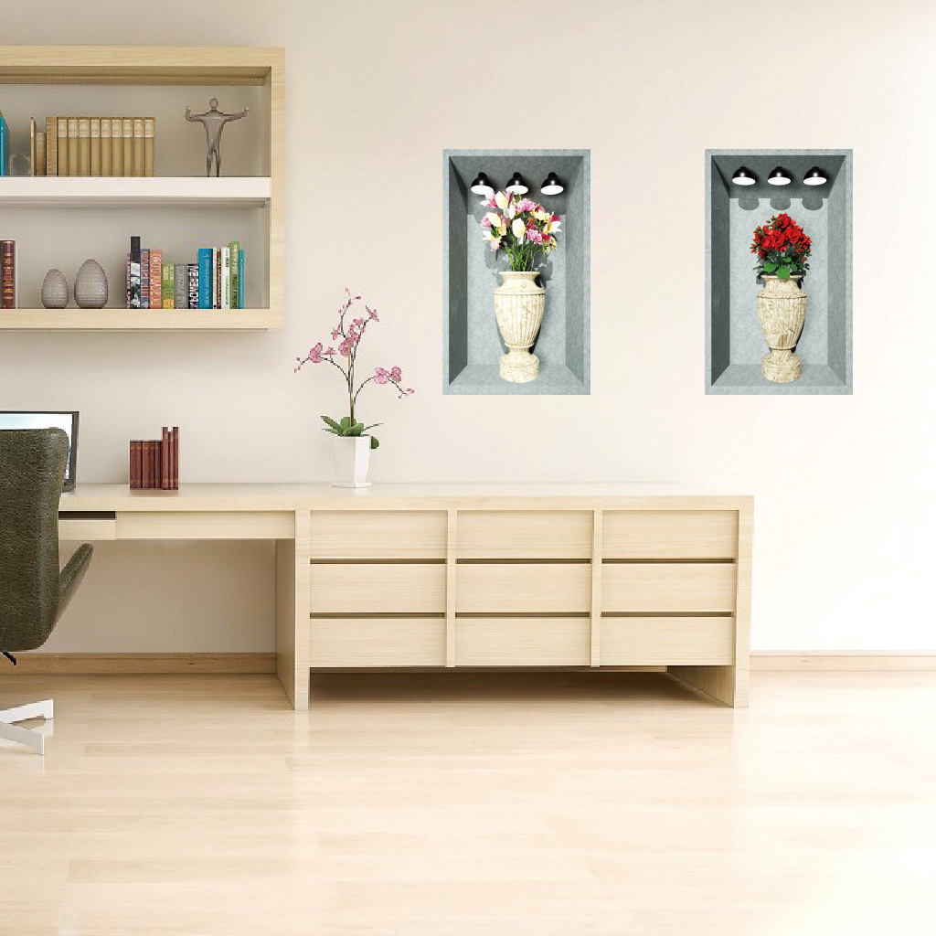 JS-N1128 盆栽3D立体假窗户