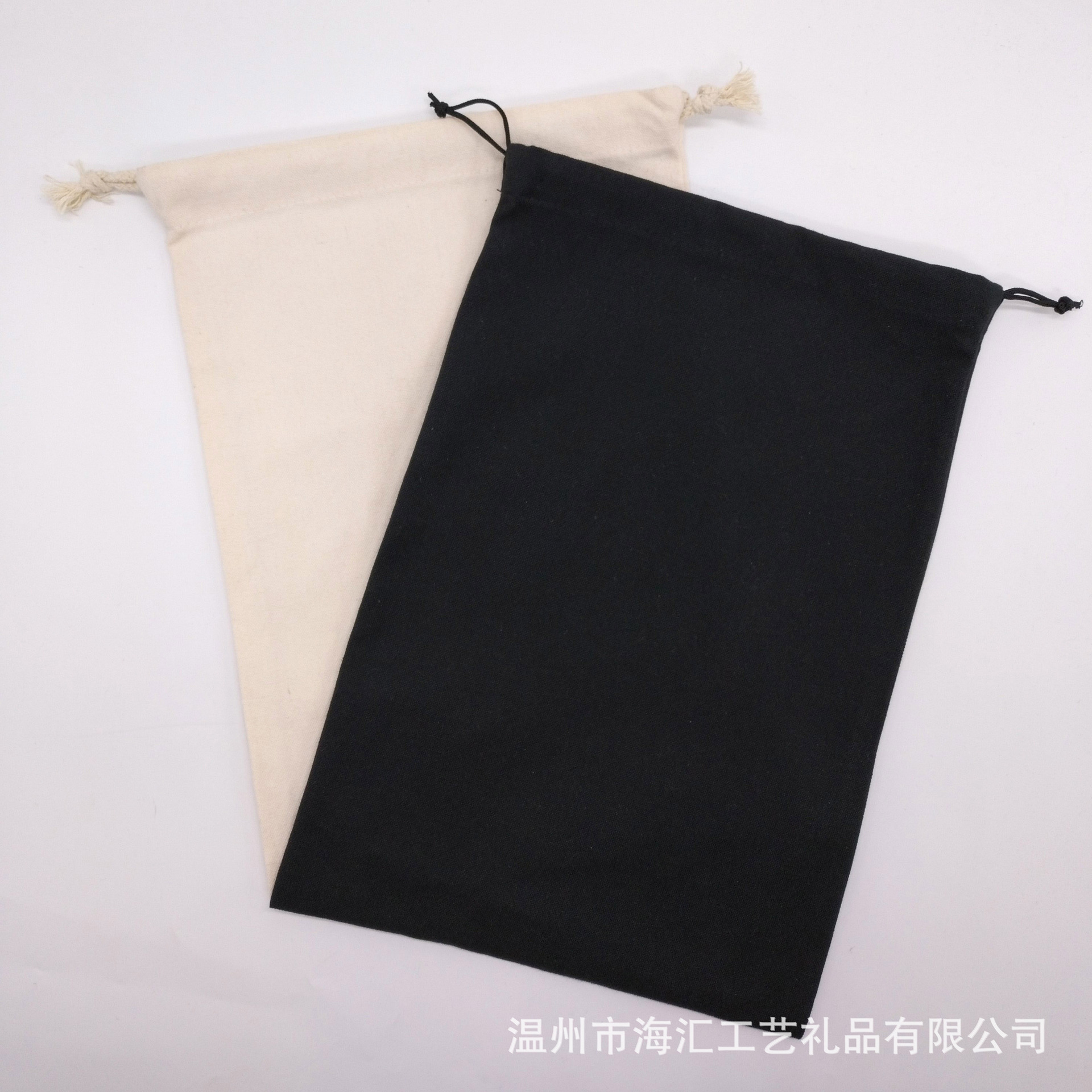 棉布抽绳束口袋 户外旅行收纳袋 空白棉布袋 现货批发 10安棉布袋