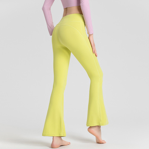 Yuejia High Waist Lulu Yoga Wear Autumn and Winter Loose Yoga Pants Hip-Lifting Quick-drying Fitness Pants for Women Original Same Style