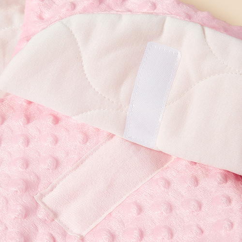 Fall/Winter Baby Swaddle Blanket: Soft Bean-Fluff Comforter, Thickened Quilted Sleeping Bag, Anti-Snore Wrap for Babies, Cartoon Design Receiving Blanket