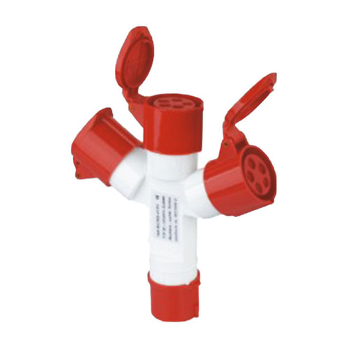 Dust-proof socket from the source factory concealed and exposed industrial 3-core four-core 380V aviation one-pocket two-plug socket