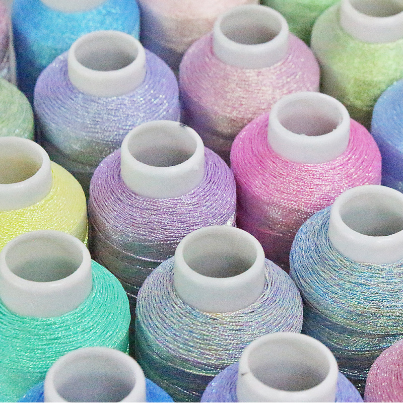 大卷幻彩金银线彩金丝线缠绕手绳项链线材端午编织流苏扫帚线W18