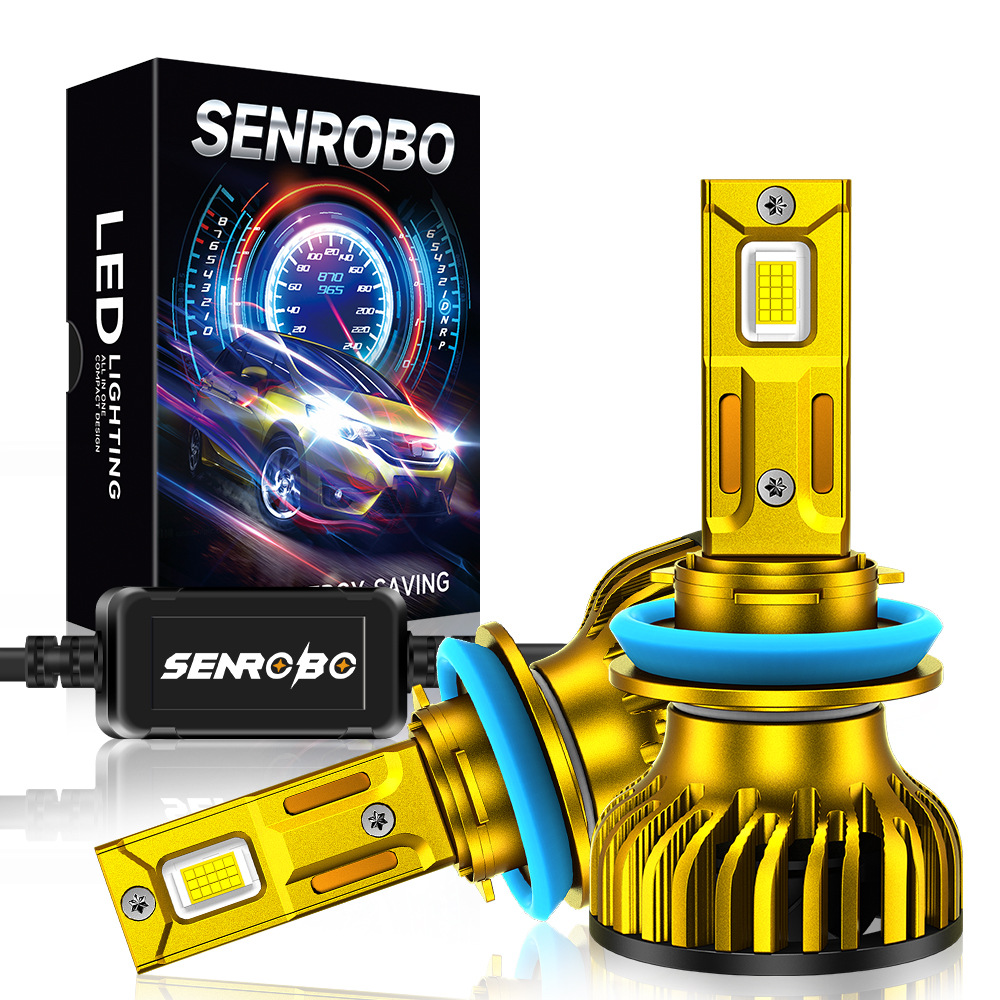 Transfronterizos de venta caliente de automóviles LED luces de automóviles super brillantes 6000K 4300K transformar iluminación delantero H4 cerca de un todo