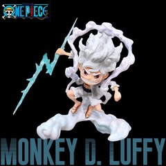 One Piece SD Nika Luffy Fifth Gear Lightning Luffy Fruit Awakening Anime Model Ornament Statue Figure