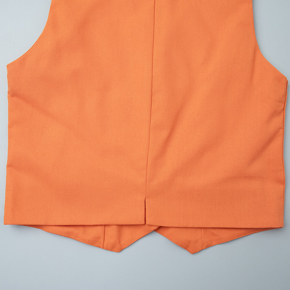 Set áo vest không tay phối chân váy dài cotton lanh nữ — bầu trời xanh, màu kaki, màu cam, màu vàng chi tiết 12