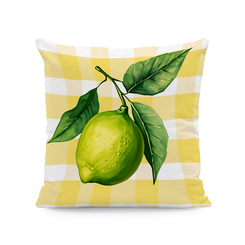 Área de agua fruta almohada cubierta camión de verano limón bicicleta sofá decoración cojín cubierta (sin núcleo de almohada)