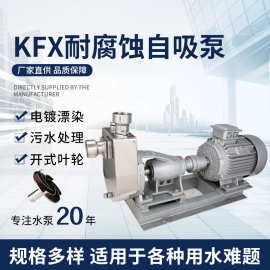 广东羊城KFX不锈钢自吸泵 耐酸碱抽油泵卧式化工泵污水提升泵