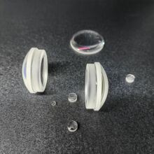 定制加工 光学玻璃透镜 消色差胶合涂墨透镜  聚光聚焦平凸镜