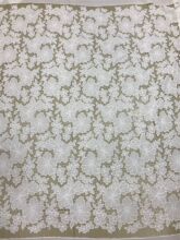 水溶雪纺绣花布 激光热切割镂空打孔面料 精细花型连衣裙礼服面料