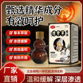 厂家直销热卖新品透骨草精油缓解渗透颈肩腰腿关节不适按摩舒缓