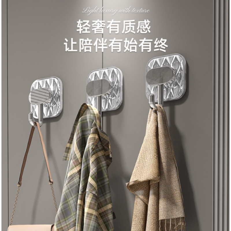 Light Luxury Adhesive Hook, No-Drill Strong Wall Hook, Non-Slip, Traceless, for Home Use, Suitable for Behind Doors and Bathrooms Light Luxury Adhesive Hook, No-Drill Strong Wall Hook, Non-Slip, Traceless, for Home Use, Suitable for Behind Doors and Bathrooms