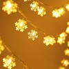 Factory wholesale LED Snowflake Lamp string Christmas Decorative lamp ins Room decorate Battery light USB Light