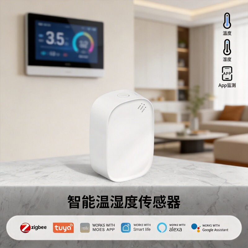 Tuya Smart Home Zigbee Temperature and Humidity Sensor App Remote View Smart Security Temperature and Humidity Alarm Tuya Smart Home Zigbee Temperature and Humidity Sensor App Remote View Smart Security Temperature and Humidity Alarm