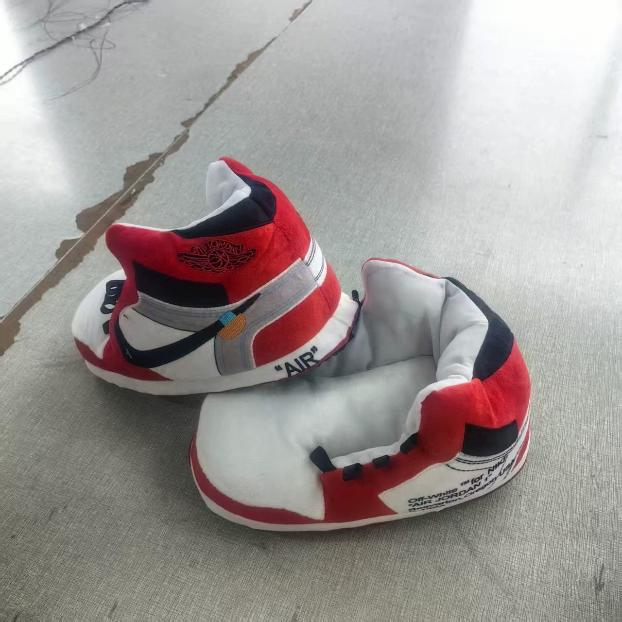 Тапочки Air Jordan демисезонные комфортные тёплые, размеры 36–44, тканевая или кожаная подошва