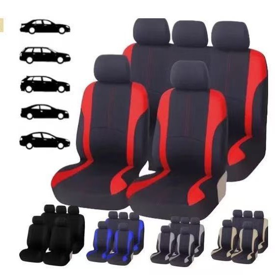 Universal Car Seat Cover for Mexico, South America, and North America with Cross-Border Vertical Stripes and Waistline, Four-Season Model Seat Cover Temu